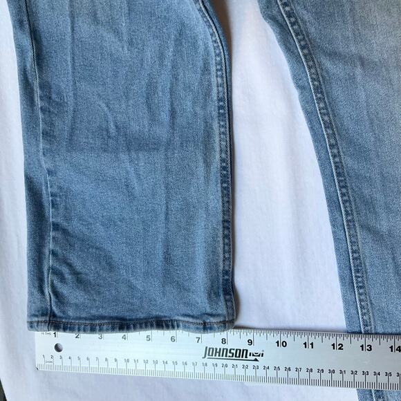Old Navy Men Waxed Denim Straight Leg Jeans Size 36 x 30, Blue - Picture 6 of 12